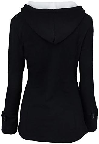 JEGULV Abrigos de invierno para mujer, tallas grandes, cálido Sherpa, chaquetas con forro grueso, informal, con botones, color sólido, ropa de abrigo con bolsillos