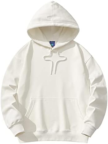 Ymosrh Sudaderas con Capucha para Hombre Sudaderas con Capucha de Color sólido Sudaderas con Capucha Tops Informales con cordón y Sudaderas con Bolsillos, L-3XL