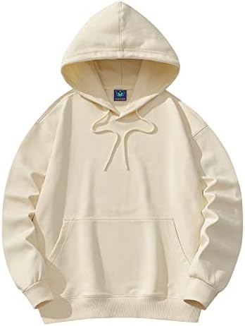 Ymosrh Sudaderas con Capucha para Hombre Sudaderas con Capucha de Color sólido Sudaderas con Capucha Tops Informales con cordón y Sudaderas con Bolsillos, L-3XL