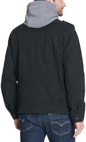 Chaqueta militar con capucha de algodón lavado para hombre Levi's (tallas regular, grande y alta)