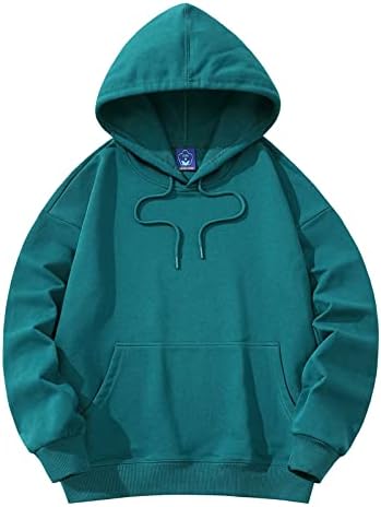 Ymosrh Sudaderas con Capucha para Hombre Sudaderas con Capucha de Color sólido Sudaderas con Capucha Tops Informales con cordón y Sudaderas con Bolsillos, L-3XL