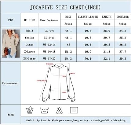 JOCAFIYE Camisa de pana para mujer casual manga larga con botones chaqueta otoño blusas de gran tamaño Tops 2024