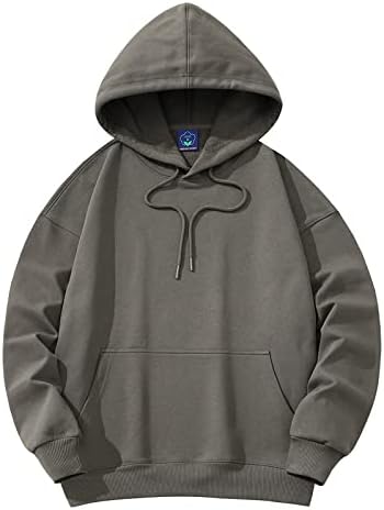 Ymosrh Sudaderas con Capucha para Hombre Sudaderas con Capucha de Color sólido Sudaderas con Capucha Tops Informales con cordón y Sudaderas con Bolsillos, L-3XL