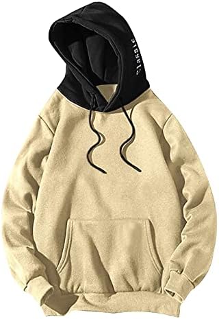 Ymosrh Sudaderas con Capucha para Hombre Sudaderas con Capucha de Color sólido Sudaderas con Capucha Tops Informales con cordón y Sudaderas con Bolsillos, L-3XL
