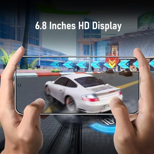 Teléfono Celular Android Desbloqueado S23 Ultra, Teléfono Celular Inteligente Android 13, Procesador de 8 núcleos, 8GB+256GB, Pantalla HD de 6.8 pulgadas, Cámara de 50MP+24MP, Batería Extra Grande de 6800 mAh
