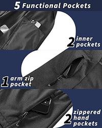 Thumbnail for Chaqueta Softshell con capucha para hombre de 33,000 pies, impermeable, ligera, aislante, cortavientos, chaqueta impermeable con forro polar