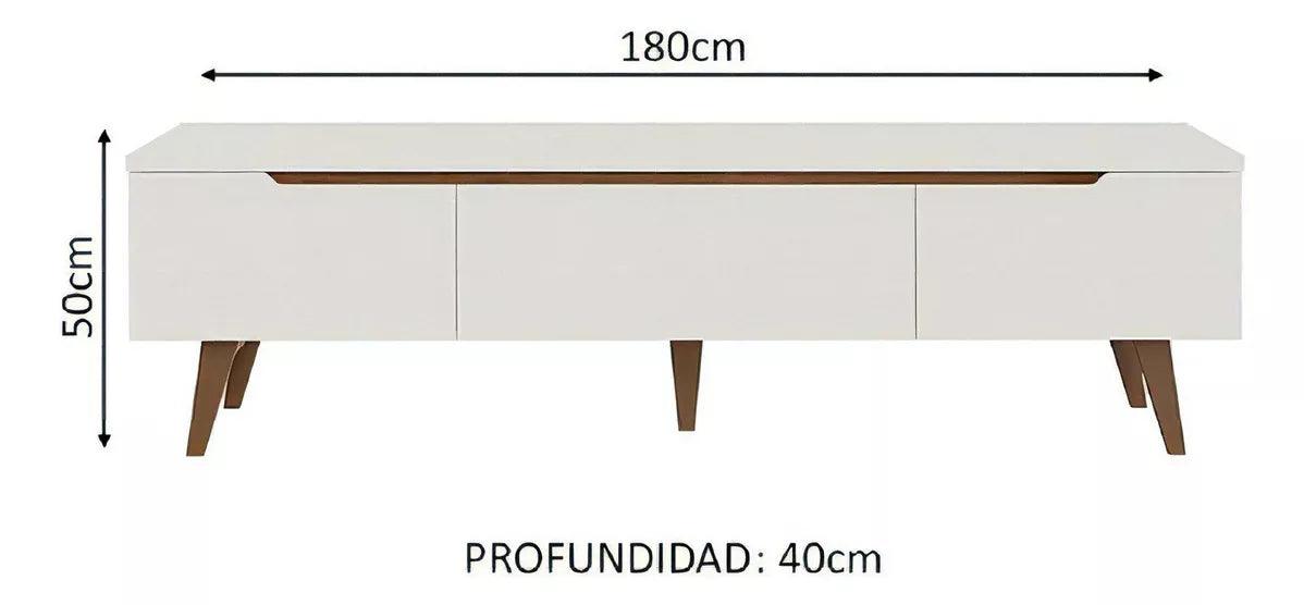 Mueble Rack Para Tv Hasta 75'' Color Blanco - Tienda Universo