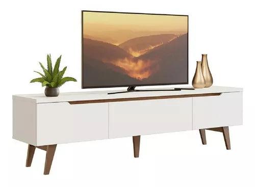 Mueble Rack Para Tv Hasta 75'' Color Blanco - Tienda Universo