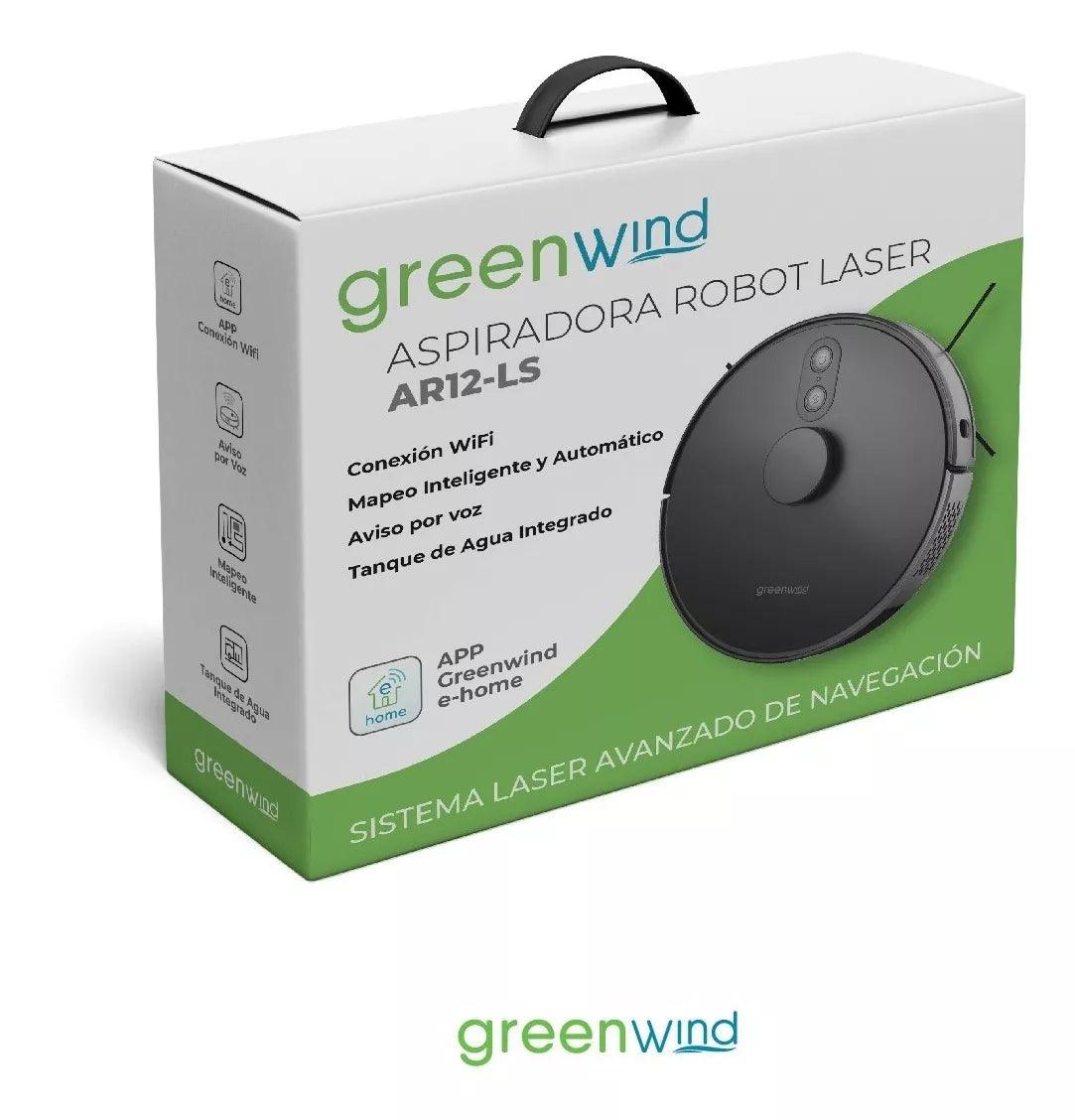 Aspiradora Robot Laser Con Mopa Greenwind Ar12-ls Color Negro - #𝑼𝑺𝒉𝒐𝒑