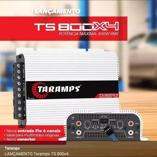 Módulo amplificador de sonido Taramps de 800 W, 4 canales, 2 ohmios, TS800x4, color blanco - #𝑼𝑺𝒉𝒐𝒑