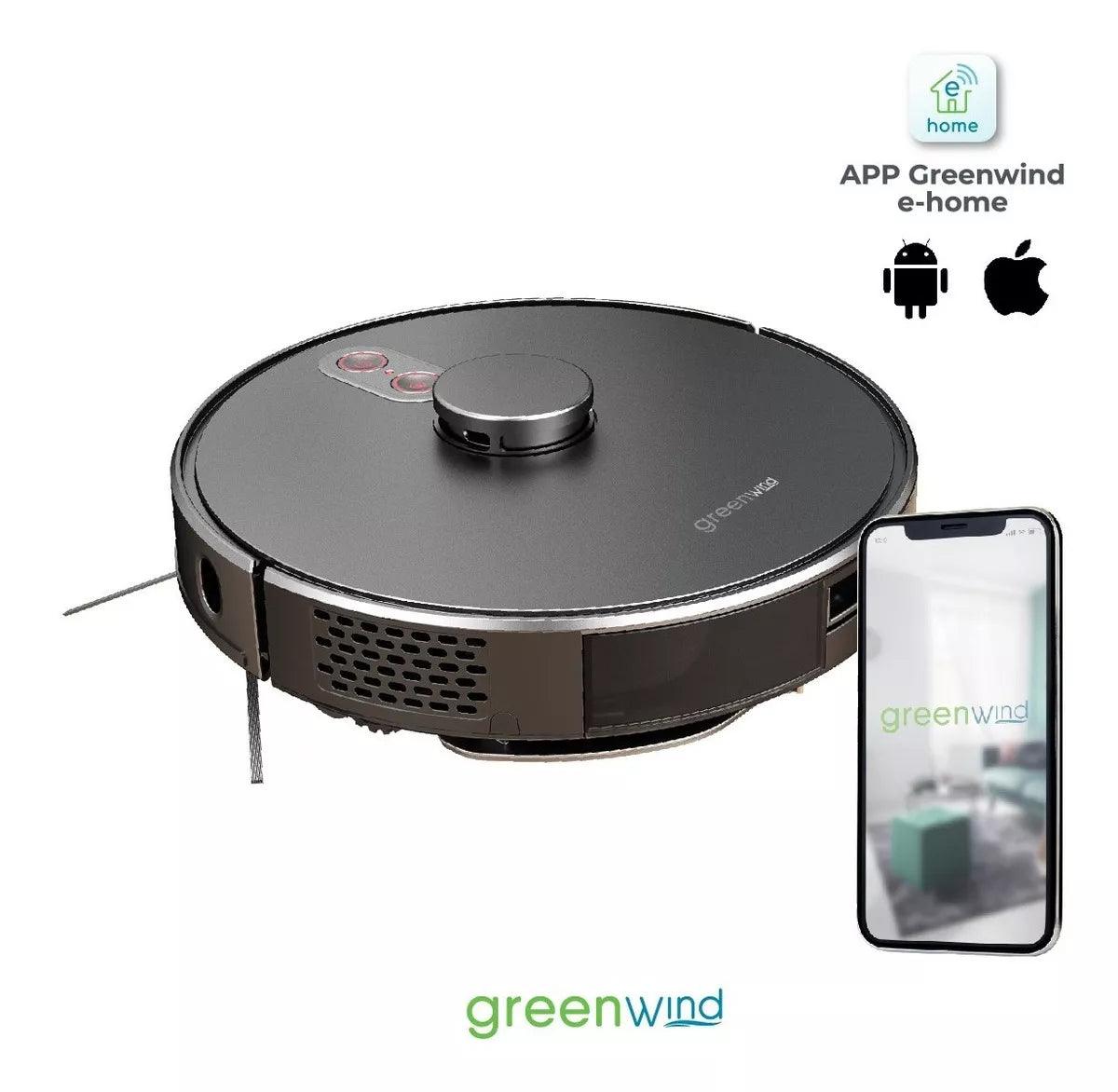 Aspiradora Robot Laser Con Mopa Greenwind Ar12-ls Color Negro - #𝑼𝑺𝒉𝒐𝒑