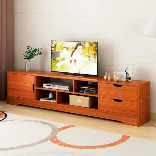 Rack Tv Madera Mdf 3 Cajones 140 Cm Color Caoba Circuit - Tienda Universo