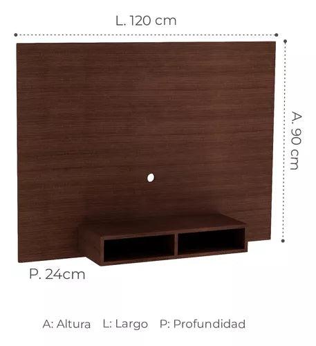 Rack Aéreo Para Tv Hasta 43" Color Tabaco - Tienda Universo