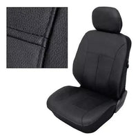 Thumbnail for Cubre Asiento Funda Eco Cuero Auto Universal Negro Premium - Tienda Universo