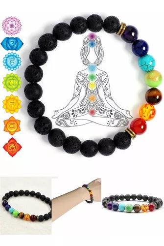 Pulsera De La Sanación 7 Chakras De Lava Natura - #𝑼𝑺𝒉𝒐𝒑