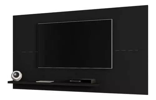 Rack Panel Tv Hasta 50" Con Repisa Color Negro Mate - Tienda Universo