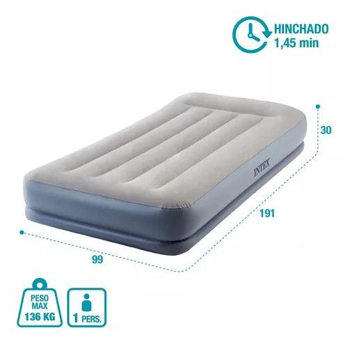 Colchon Eléctrico Intex Durabeam Pillow Rest 99x191x30 1 plaza - Tienda Universo