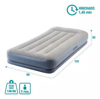 Thumbnail for Colchon Eléctrico Intex Durabeam Pillow Rest 99x191x30 1 plaza - Tienda Universo