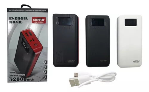 Power Bank Cafini 52.000mah Universal 2 Usb 2.1