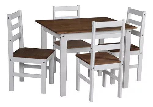 Juego De Comedor Mesa + 4 Sillas - Tienda Universo