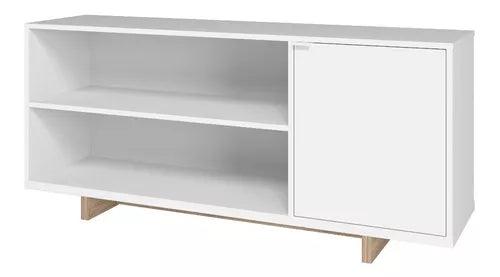 Rack Modular P/tv 50' Audio C/ Puerta Estilo Nordico / Eames - Tienda Universo