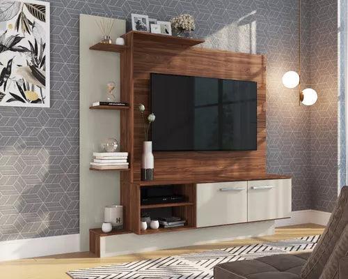 Rack Modular Para Tv Home Theater Con Estantes Moderno - Tienda Universo