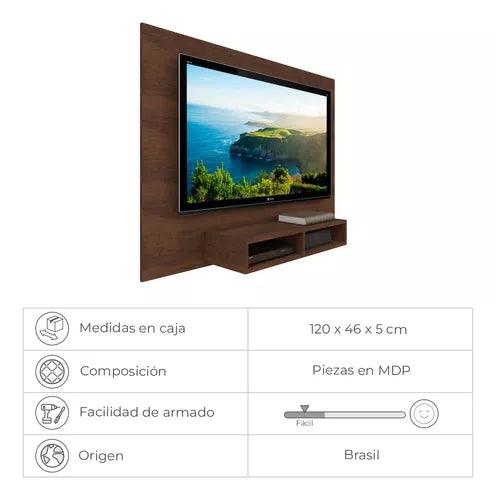 Rack Aéreo Para Tv Hasta 43" Color Tabaco - Tienda Universo