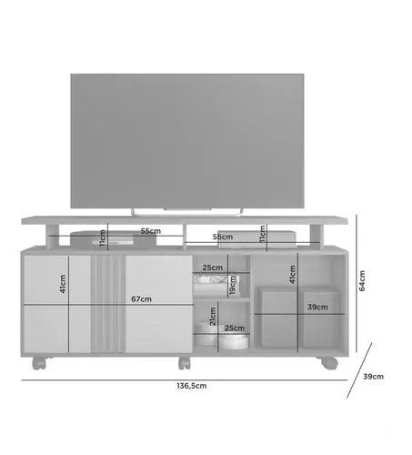 Rack Para Lcd Televisor Led Mesa Para Tv Living Comedor - Tienda Universo