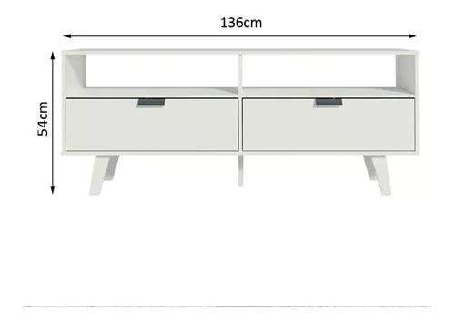 Rack Para Tv 2 Puertas Modular Led Lcd Mesa Living Rak Oslo - Tienda Universo