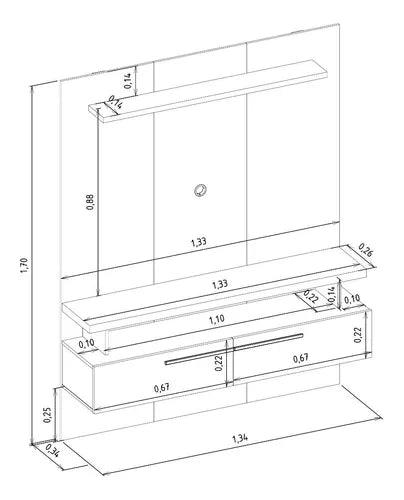 Rack Panel Soporte Televisor Led Hasta 60" - Tienda Universo