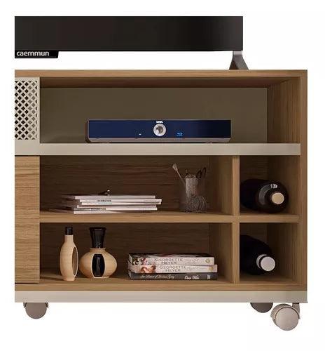 Rack Mesa De Tv Mueble De Comedor Living C/puerta Corrediza - Tienda Universo