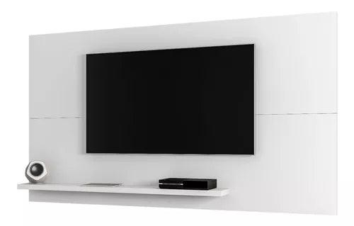 Rack Panel Tv Hasta 50" Con Repisa Color Negro Blanco - Tienda Universo