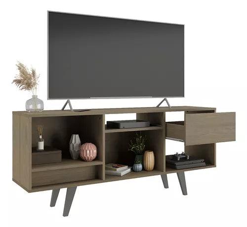 Rack Bajo Para Tv Con Cajón Hasta 42" Color Avena - Tienda Universo