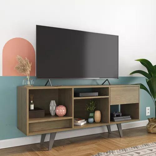 Rack Bajo Para Tv Con Cajón Hasta 42" Color Avena - Tienda Universo