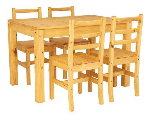 Juego De Comedor Mesa +4 Sillas - Tienda Universo