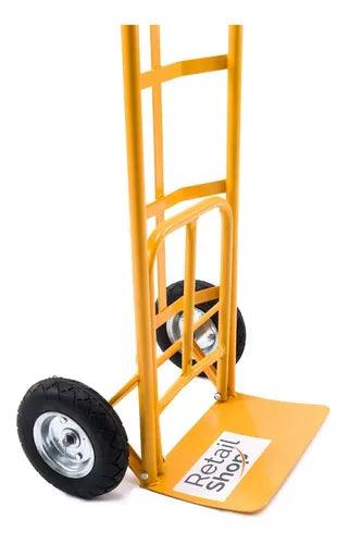 Carro De Carga Profesional 250kg - Ruedas Macizas - Tienda Universo