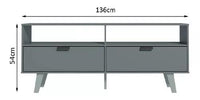 Thumbnail for Rack Para Tv 2 Puertas Modular Led Lcd Mesa Living Rak Color Gris Oscuro - Tienda Universo