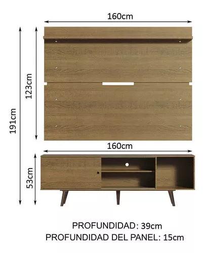 Rack Con Panel Dubai Hasta 65 Pulgadas - Tienda Universo