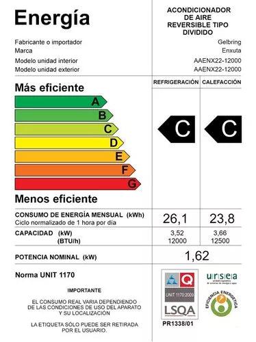 Aire Acondicionado Enxuta 12.000BTU - Tienda Universo