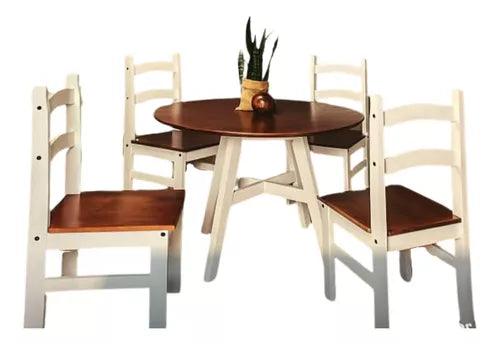 Juego De Comedor + 4 Sillas 3 Modelos - Tienda Universo