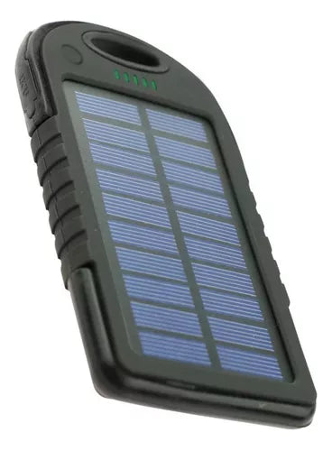 Cargador Solar + Power Bank Doble Puerto Portátil De 5000mah