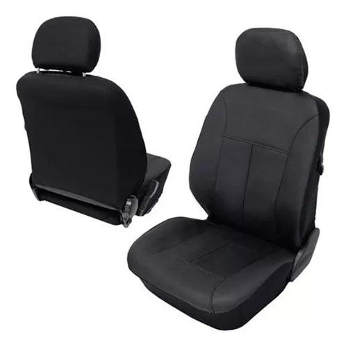 Cubre Asiento Funda Eco Cuero Auto Universal Negro Premium - Tienda Universo