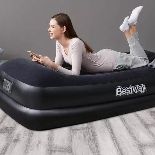 Colchón Eléctrico Inflable 1 Plaza Bestway Color Negro - Tienda Universo