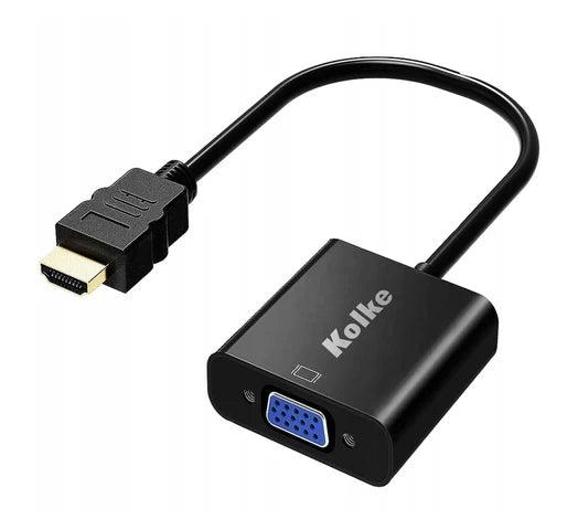 Adaptador HDMI a VGA KOLKE FHD 1080p Plug and Play - Tienda Universo