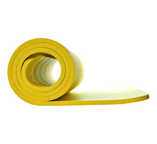 Alfombra Mat de Yoga 1cm Espesor con Superficie Antideslizante + Cinta de Transporte - Amarillo - #𝑼𝑺𝒉𝒐𝒑