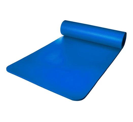 Alfombra Mat de Yoga 1cm Espesor con Superficie Antideslizante + Cinta de Transporte - Azul - #𝑼𝑺𝒉𝒐𝒑