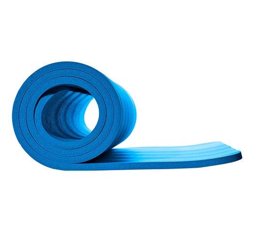 Alfombra Mat de Yoga 1cm Espesor con Superficie Antideslizante + Cinta de Transporte - Azul - #𝑼𝑺𝒉𝒐𝒑