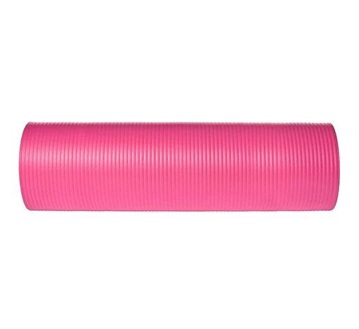 Alfombra Mat de Yoga 1cm Espesor con Superficie Antideslizante + Cinta de Transporte - Rosa - #𝑼𝑺𝒉𝒐𝒑