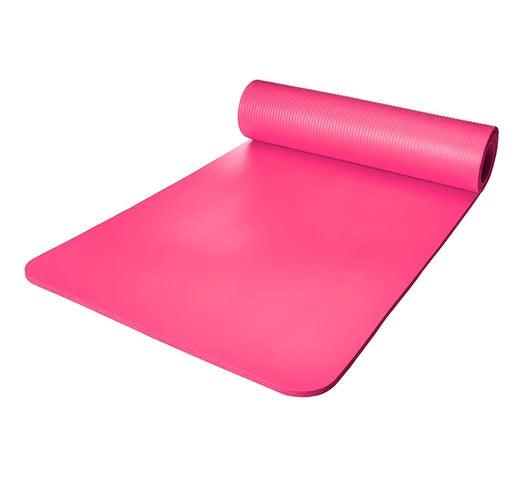 Alfombra Mat de Yoga 1cm Espesor con Superficie Antideslizante + Cinta de Transporte - Rosa - #𝑼𝑺𝒉𝒐𝒑