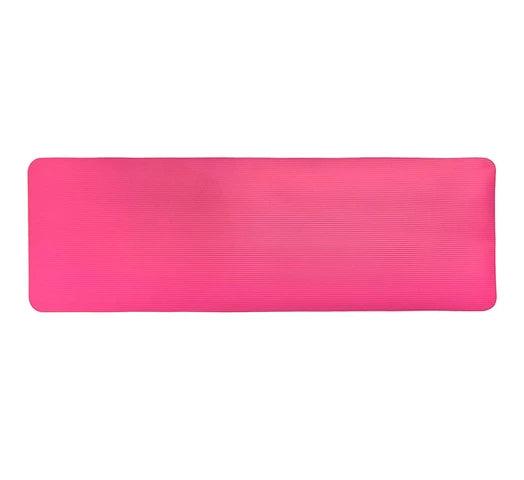 Alfombra Mat de Yoga 1cm Espesor con Superficie Antideslizante + Cinta de Transporte - Rosa - #𝑼𝑺𝒉𝒐𝒑